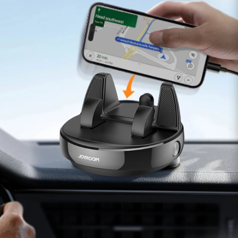 Universele 360 graden RotateX telefoonhouder auto voor dashboard of ventilatierooster, voor veilige smartphone navigatie.