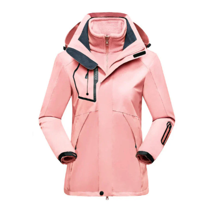 Stijlvolle casual dames winterjas, waterdicht en comfortabel. Trendy kleding voor outdoor mode.