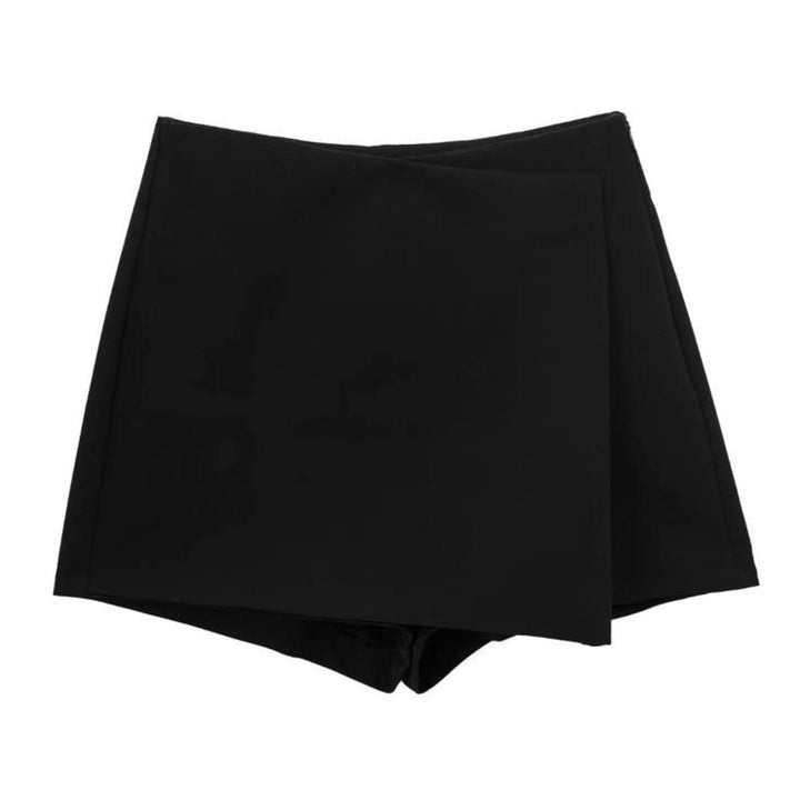 Chique asymmetrische korte rok voor dames, elegant en modern.