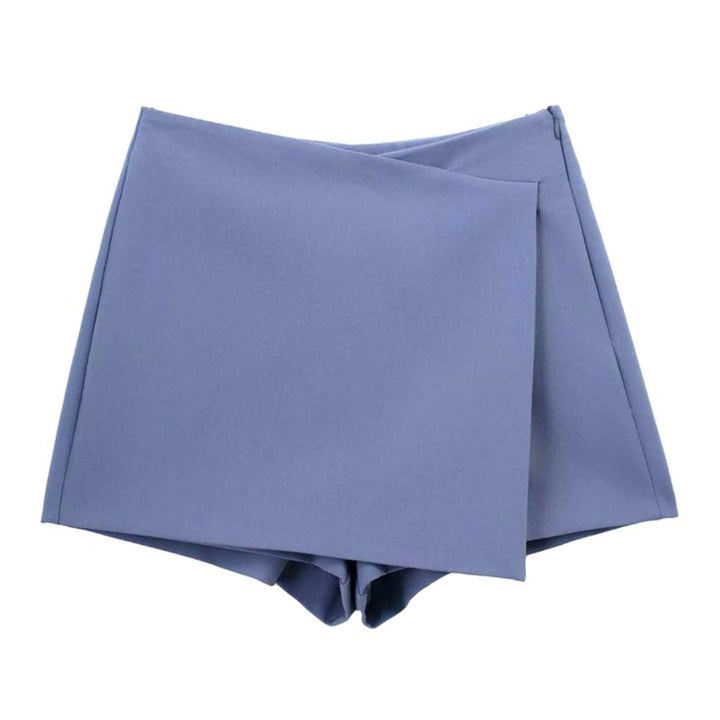Casual dames skort, asymmetrisch design, hoog getailleerd voor optimaal comfort.