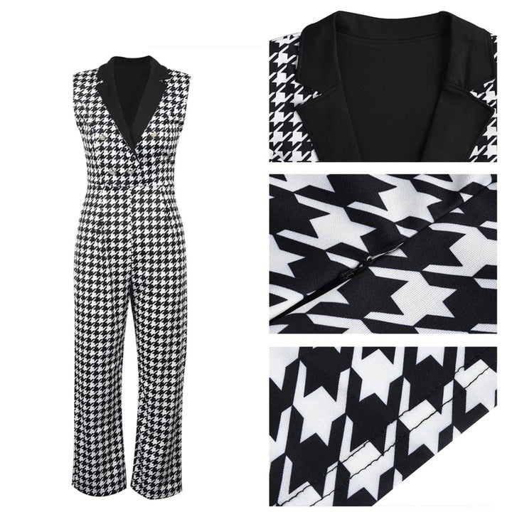 Maak een statement met deze elegante dames jumpsuit Aliah. Retro stijl, losse pasvorm en wijde broek voor chic mode.