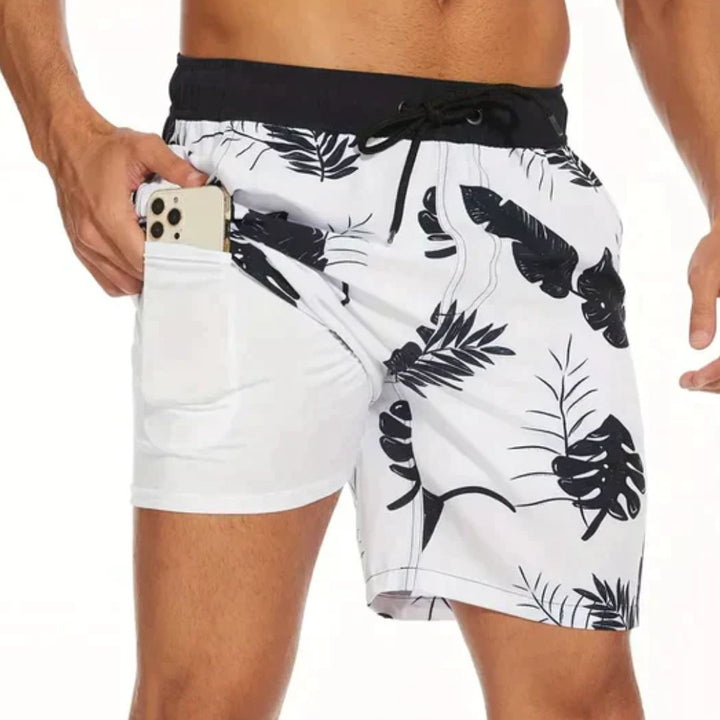 Casual heren zwembroek, ideaal voor een ontspannen dag aan zee, zwembad of als zomerse outfit.
