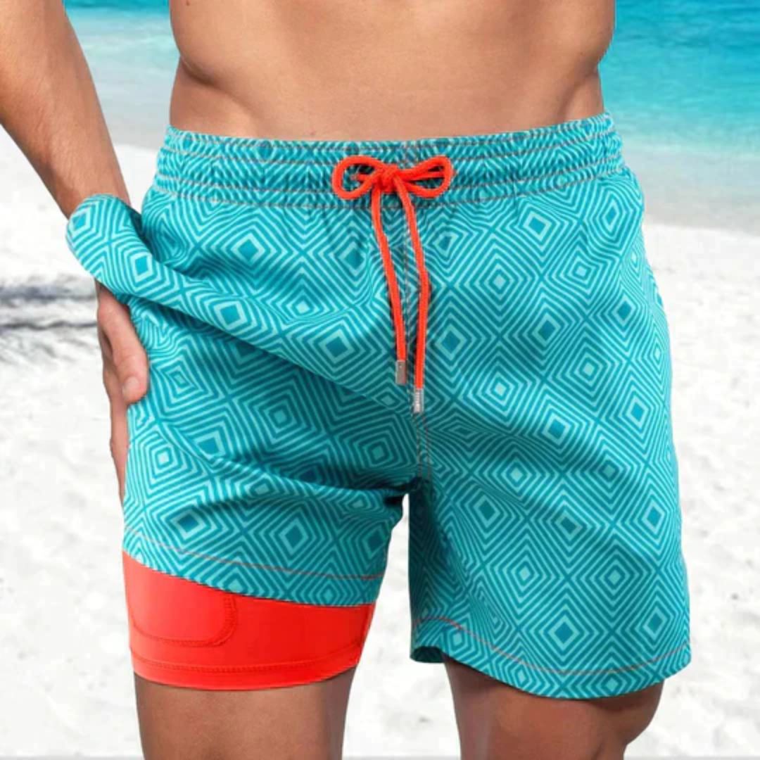 Trendy heren zwemshorts, veelzijdige strandkleding en zwemoutfit voor de modebewuste man.
