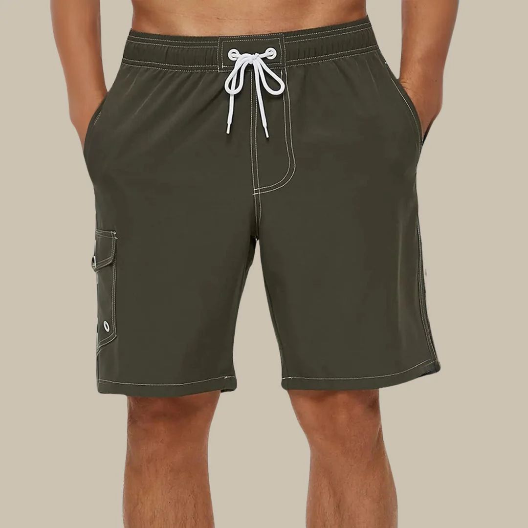 Heren sneldrogende zwembroek, ideaal voor strand en zwembad. Comfortabele boardshort zwemkleding.