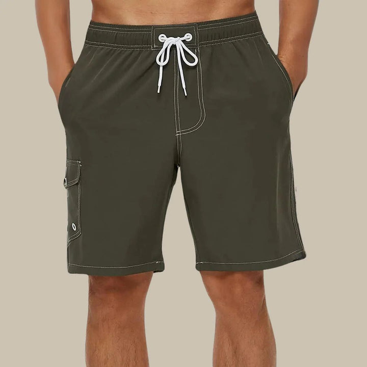 Heren sneldrogende zwembroek, ideaal voor strand en zwembad. Comfortabele boardshort zwemkleding.