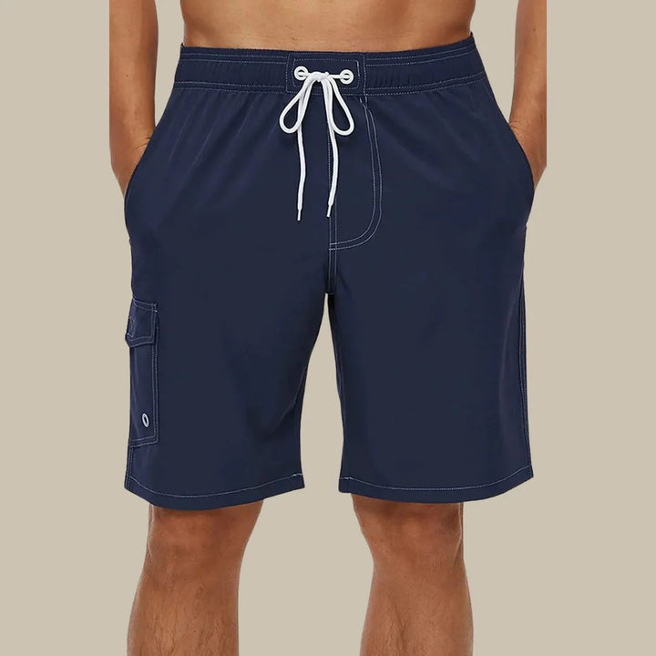 Heren zwembroek boardshort, comfortabel en sneldrogend voor ontspanning bij het zwembad of op het strand.