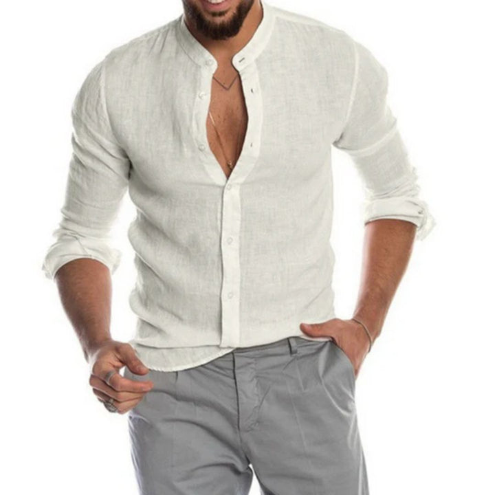 Een modern, luchtig herenoverhemd; comfortabel en stijlvol. Perfect voor elke gelegenheid en outfit.