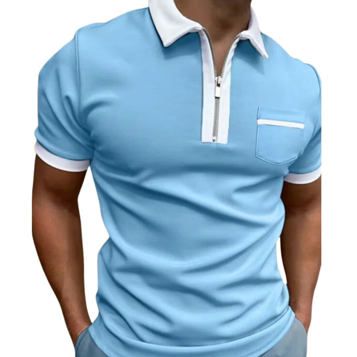 Stijlvol heren poloshirt met borstzak, comfortabel en casual. Ideaal voor herenkleding en diverse gelegenheden.