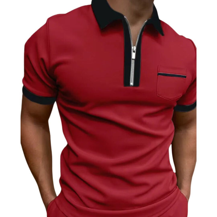 Klassiek heren poloshirt met borstzak, comfortabele pasvorm voor dagelijks gebruik. Hoogwaardig casual shirt.