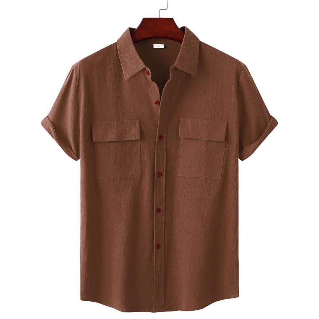 Zomerse dames blouse met korte mouwen; comfortabele en ademende top voor warme dagen.