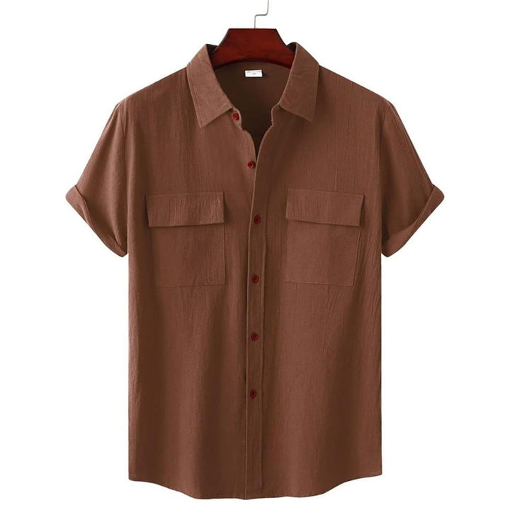 Zomerse dames blouse met korte mouwen; comfortabele en ademende top voor warme dagen.
