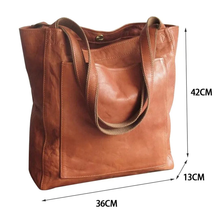 Hoogwaardige leren dames schoudertas met chique design, een tijdloos en luxe accessoire.