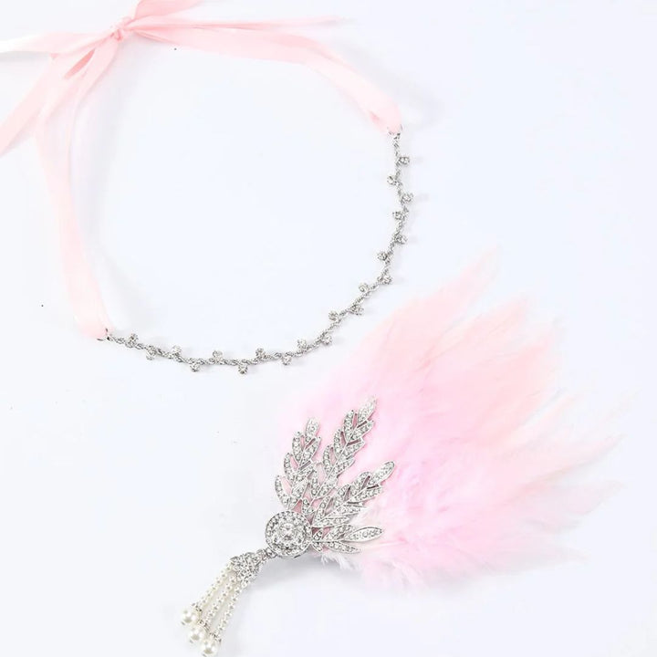 Elegante dameshoofdband met veren: brengt vintage glamour naar je outfit.