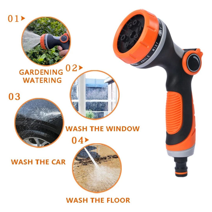 Ergonomische hogedrukreiniger sproeier voor comfortabel en grondig schoonmaken van grote oppervlakken.