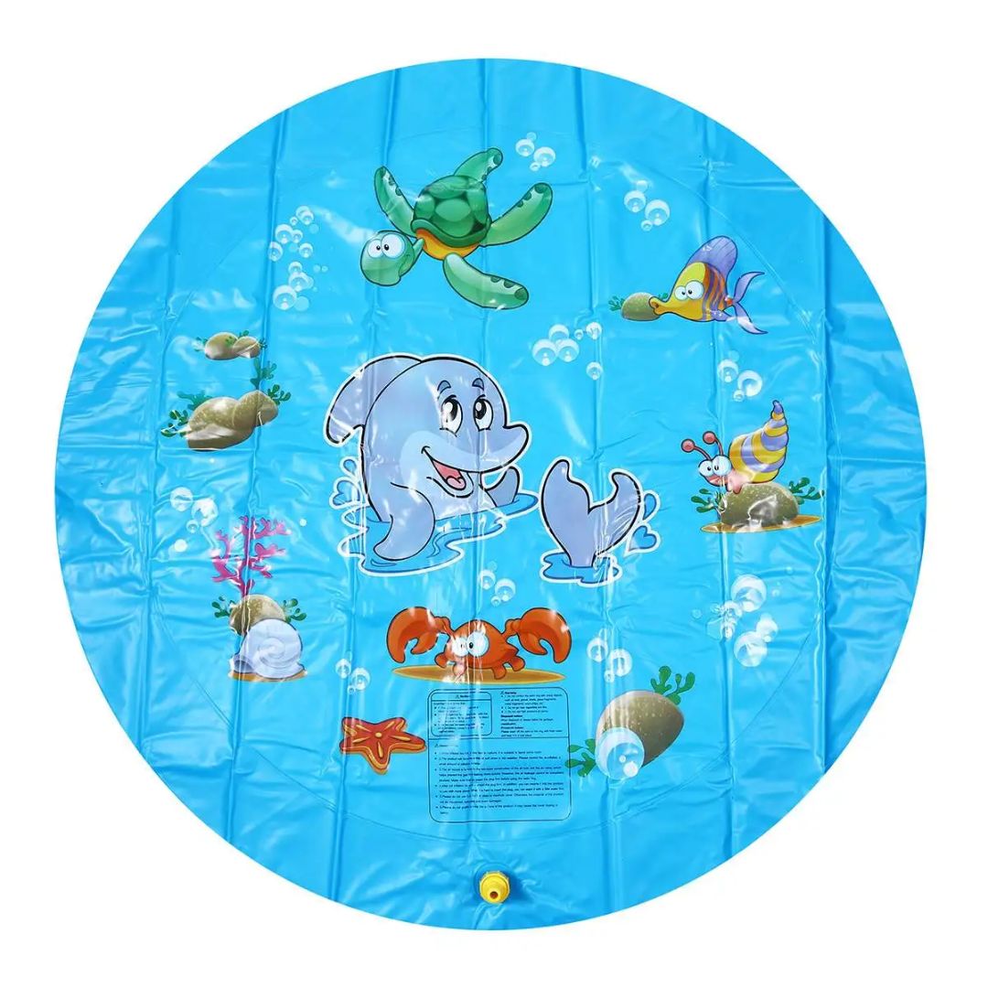 Buitenspeelgoed: opblaasbare sproeimat voor kinderplezier. Verfrissende waterpret voor warme zomerdagen.