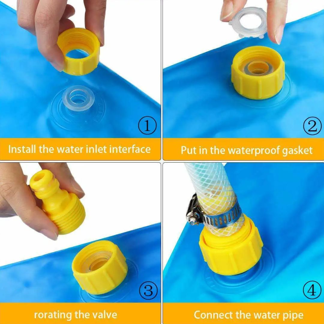 Kinder opblaasbare waterspeelmat; eenvoudig op te zetten voor urenlang speelplezier en verkoeling in de tuin.
