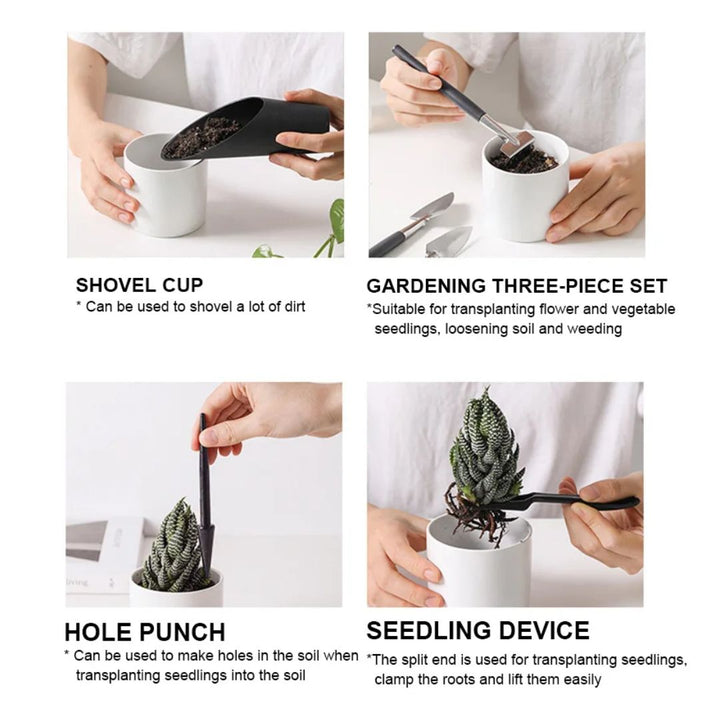 Ergonomische en duurzame tuinierset voor comfortabel tuinieren, zelfs in compacte ruimtes.