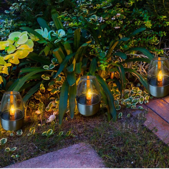 Duurzaam zonne-LED kaarslicht voor buiten, waterdicht en energiezuinig met zonne-energie. Ideaal voor tuin decoratie.