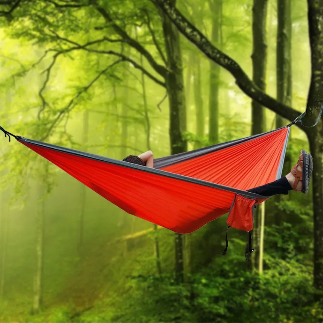 Sterke nylon stof van de outdoor hangmat, weerbestendig & duurzaam voor langdurig gebruik.