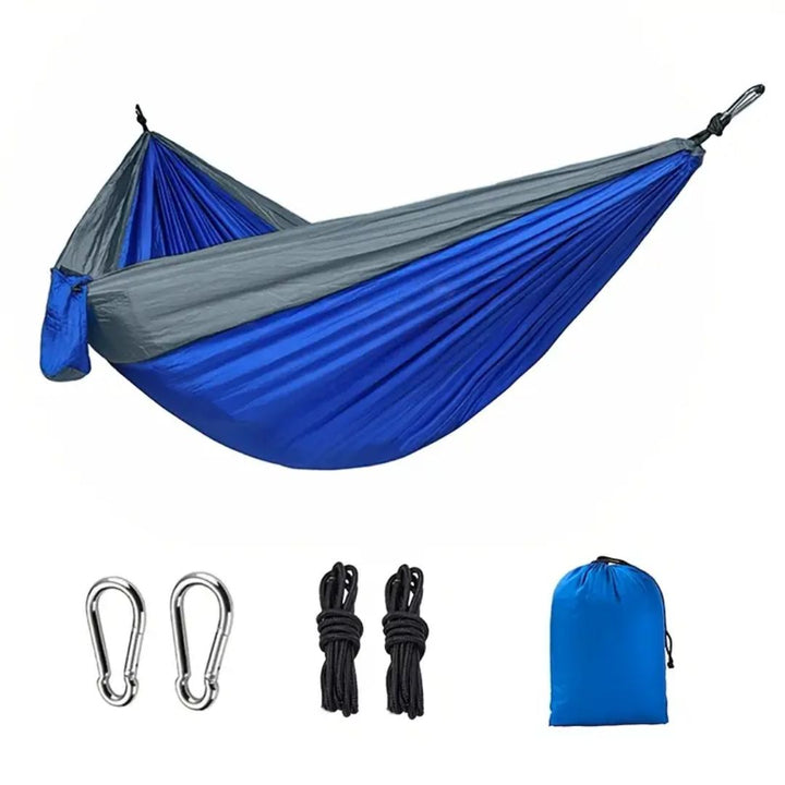 Ergonomische nylon hangmat biedt ultiem comfort voor urenlang ontspannen in de buitenlucht.