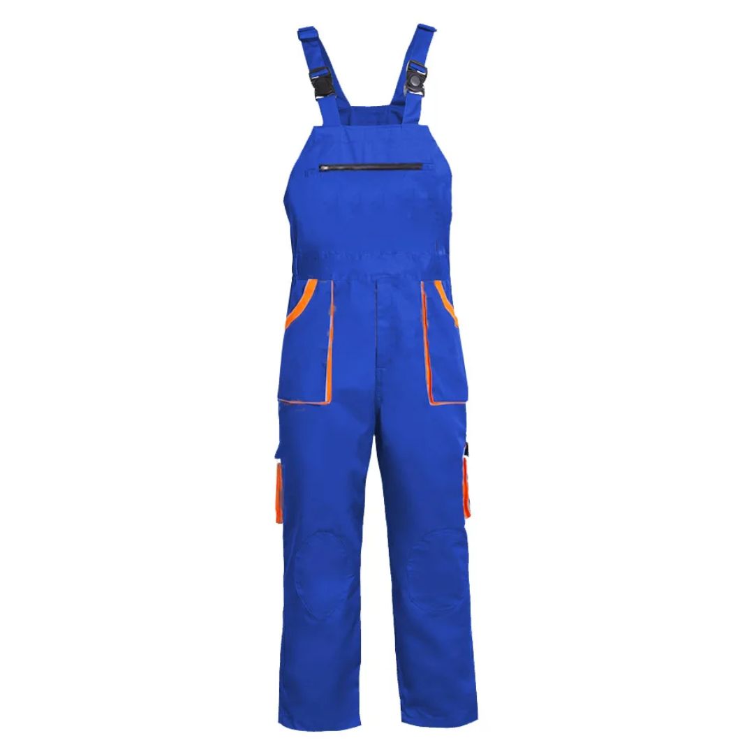 Comfortabele unisex werkoverall, ideaal als beschermende werkkleding voor diverse klussen; duurzaam en praktisch.