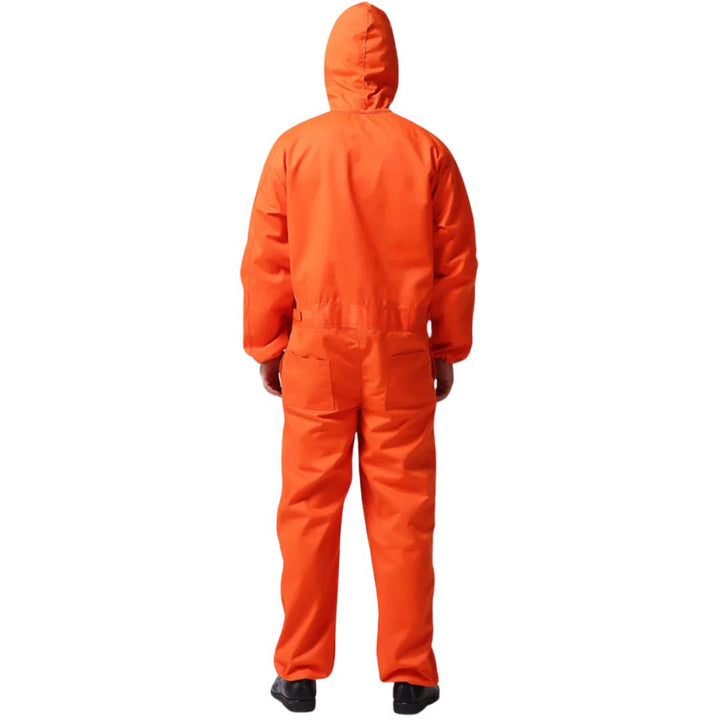 Koningsblauwe unisex overall, stofafstotend en geschikt voor diverse veeleisende beroepen.