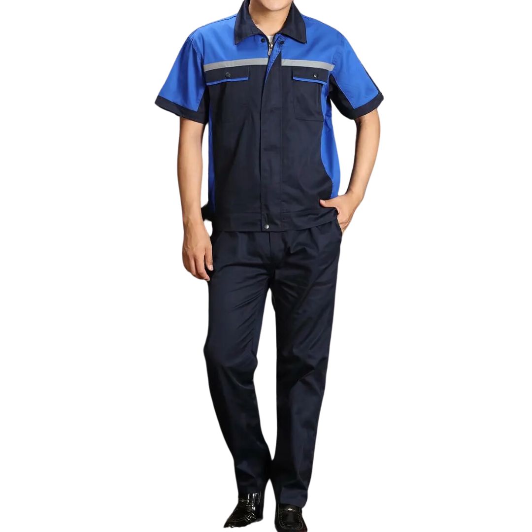Unisex reflecterende werkplaats overall voor optimale veiligheid en hoge zichtbaarheid.