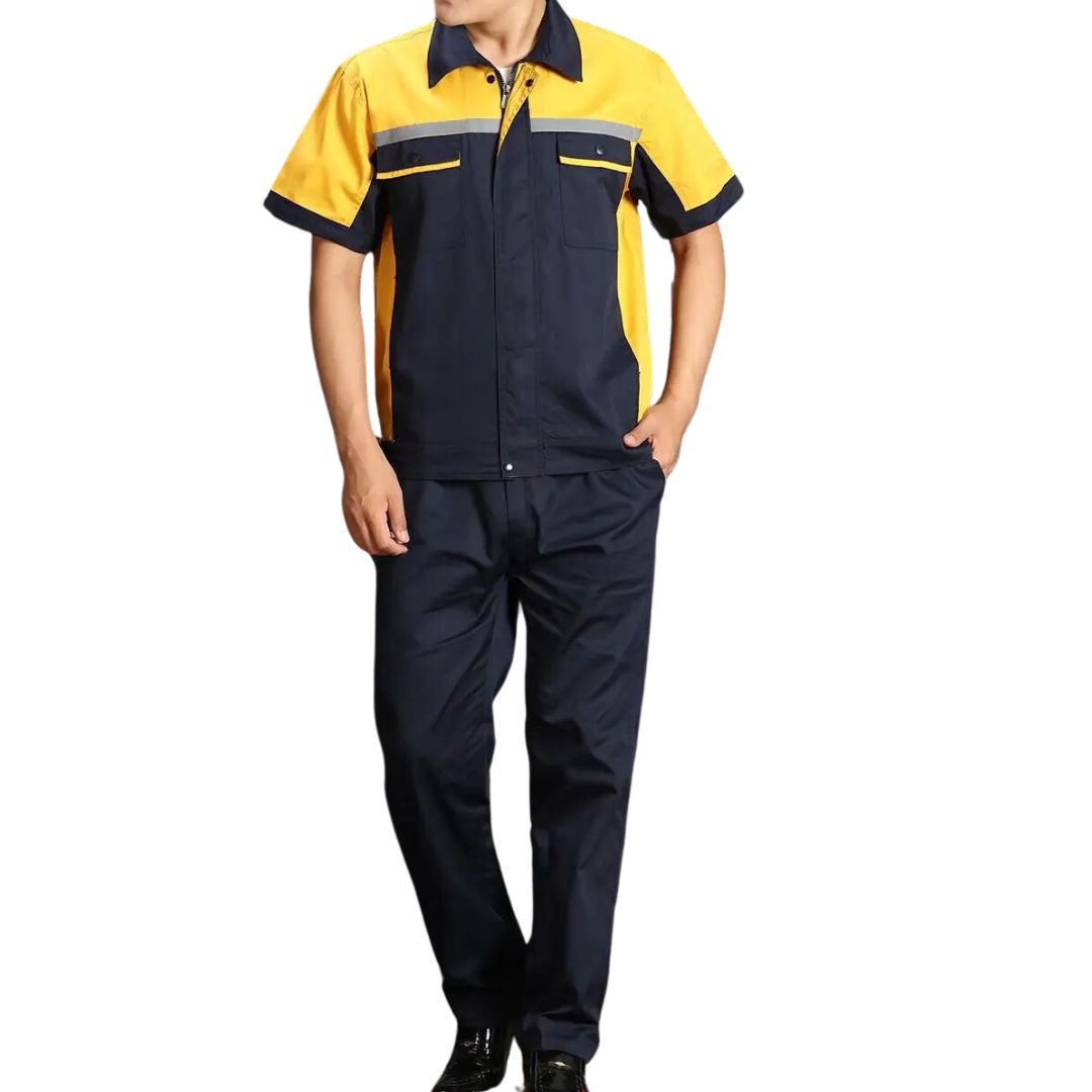 Slijtvaste werkplaats overall, unisex, ideaal voor zwaar werk. Duurzame en comfortabele werkkleding.