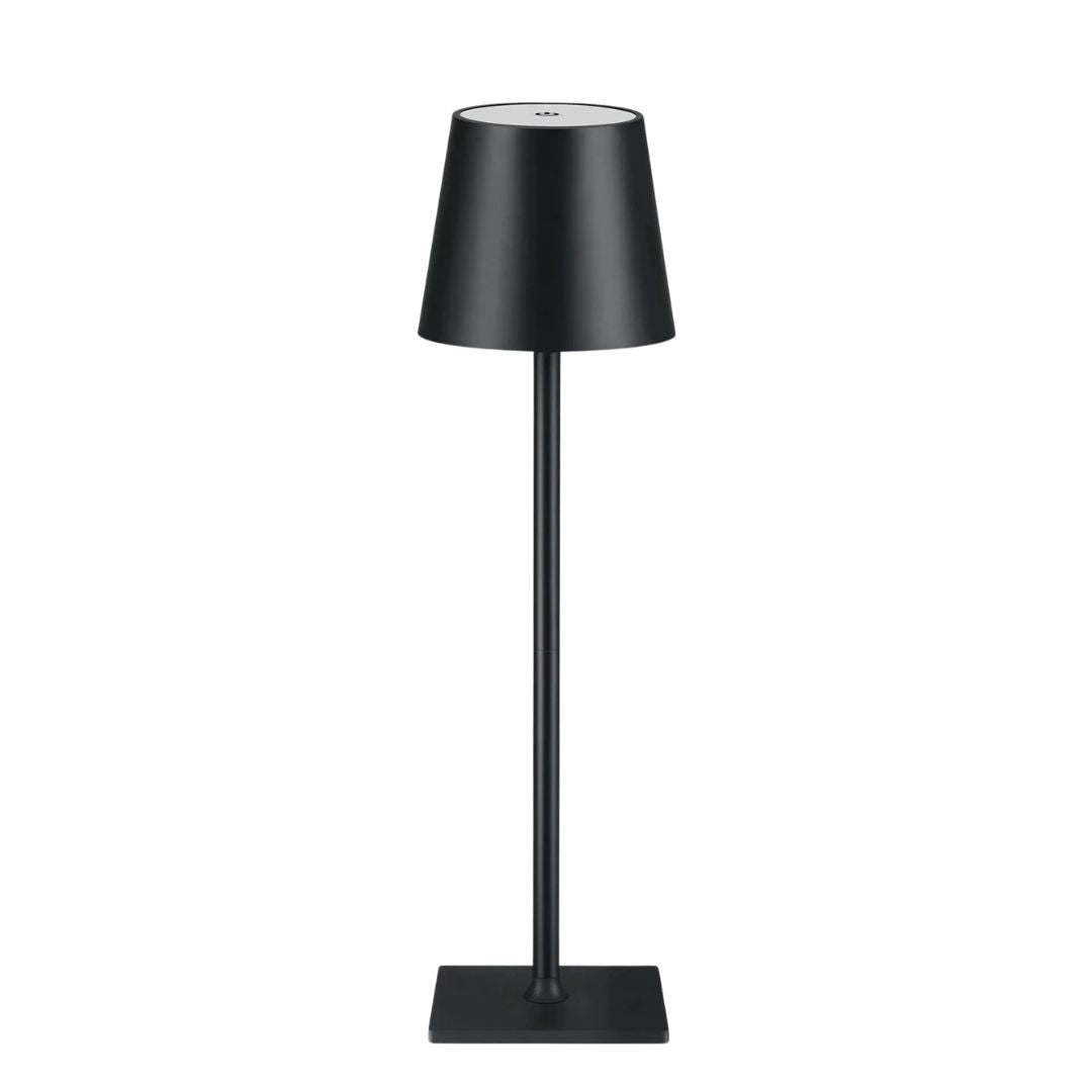 Oplaadbare LED bureaulamp Caroline met USB, draadloos en stijlvol design, wit.