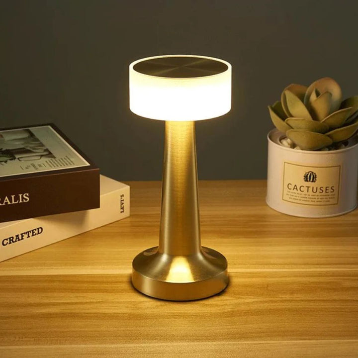 Retro dimbare USB tafellamp, sfeervolle verlichting voor huis, bar of terras.