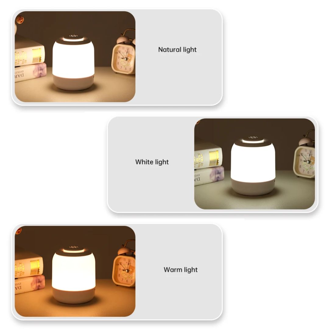Modern design draagbare bureaulamp. Stijlvolle en flexibele LED tafelverlichting met touchsensor.