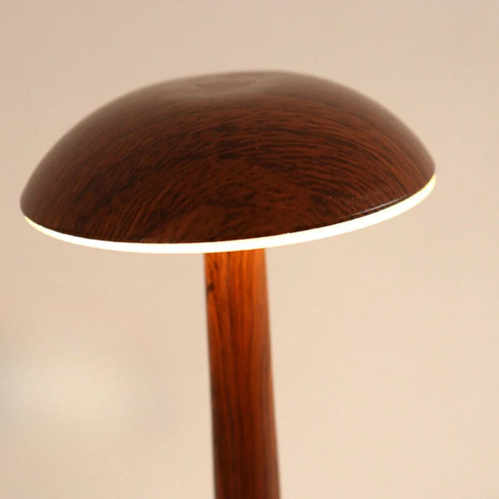 Decoratieve LED paddenstoel tafellamp, draagbaar en perfect voor modern interieur.