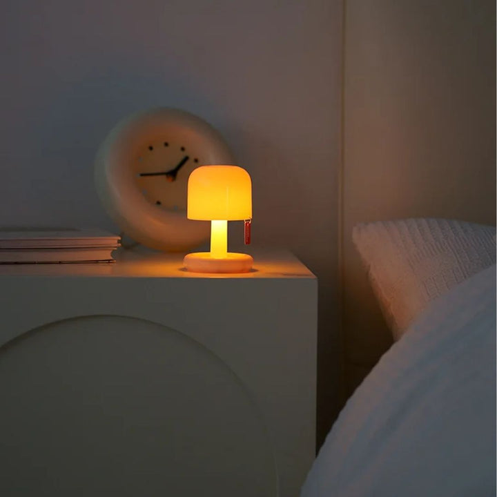 Sfeervolle zonsondergang tafellamp, perfecte LED decoratie voor elk interieur. Mini design met warm licht.