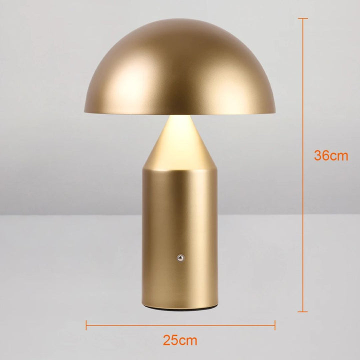 Chique paddenstoel lamp met modern design, ideaal voor een trendy interieur en sfeer.