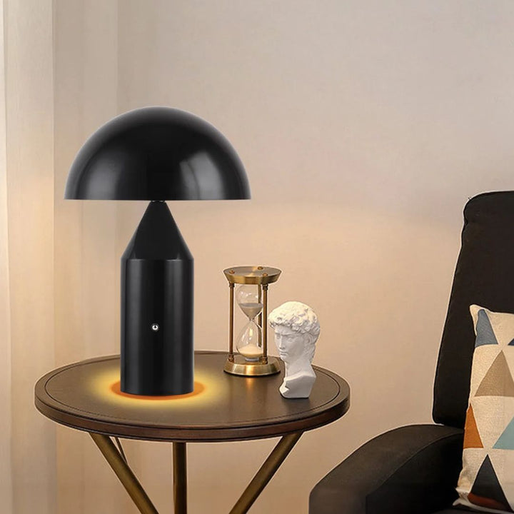 Paddenstoel sfeerlamp met led verlichting, USB oplaadbaar en touch bediening voor slaapkamer.