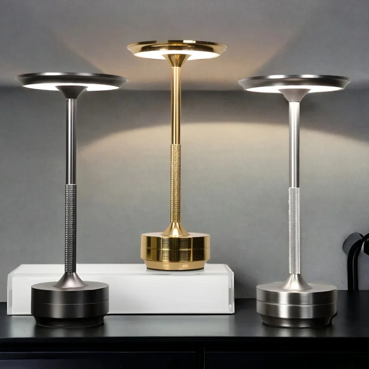 LumoVibe draadloze LED tafellamp voor sfeervolle verlichting. Luxe oplaadbare lamp met touch bediening voor elk interieur.