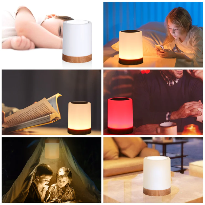 LuxeTouch dimbare slaapkamerlamp, ideaal als nachtlamp. Strak design LED verlichting met touch bediening voor interieur.