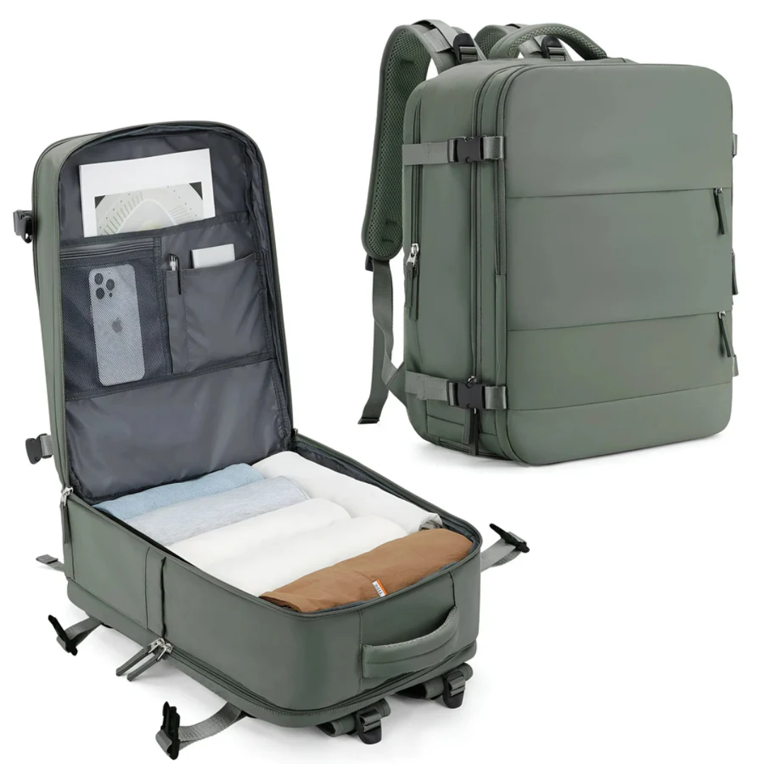 Stijlvolle lichtgewicht handbagage koffer voor dames en heren, perfect voor weekendtrips.