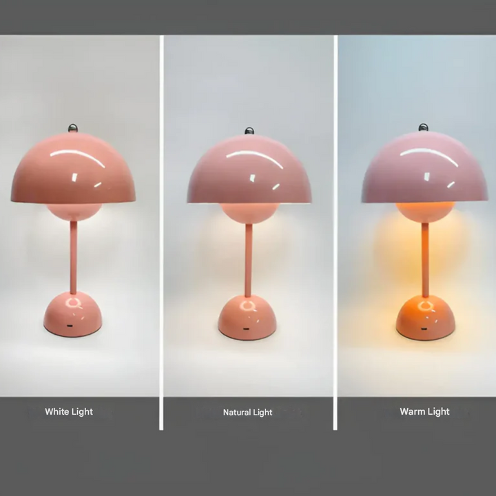 Oplaadbare LED touchlamp NordicBeam, een draadloze scandinavische tafellamp voor elke ruimte.