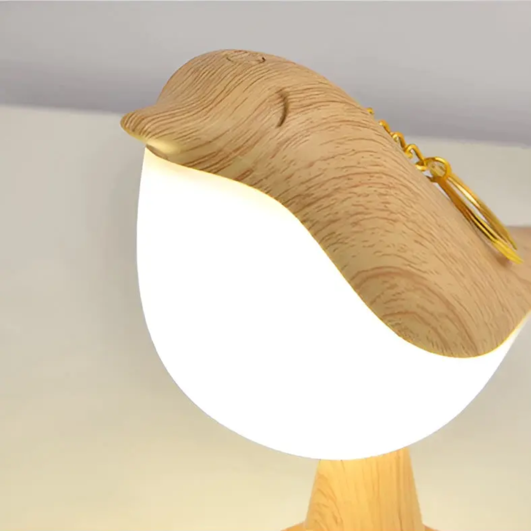 Oplaadbare LED sfeerverlichting in vogelvorm, met intuïtieve aanraakbediening en ontspannende aromatherapie.
