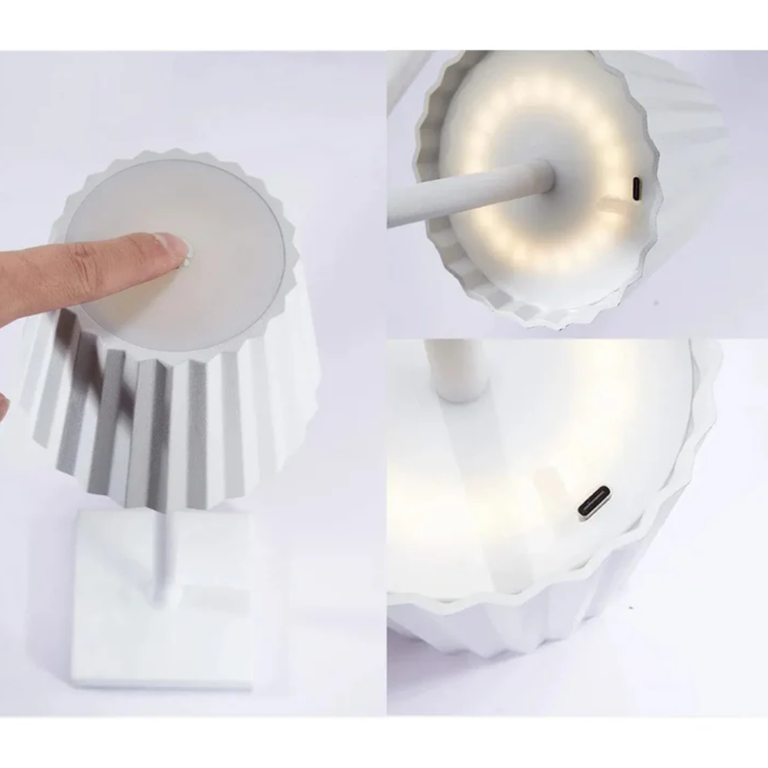 ArloGlow dimbare LED tafellamp. Sfeerverlichting voor eettafel, nachtkastje of terras. Draadloos touch control.