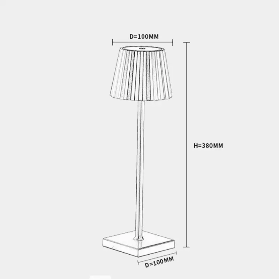 Elegante ArloGlow design tafellamp met dimbaar LED sfeerlicht. Draadloos en oplaadbaar voor modern interieur.