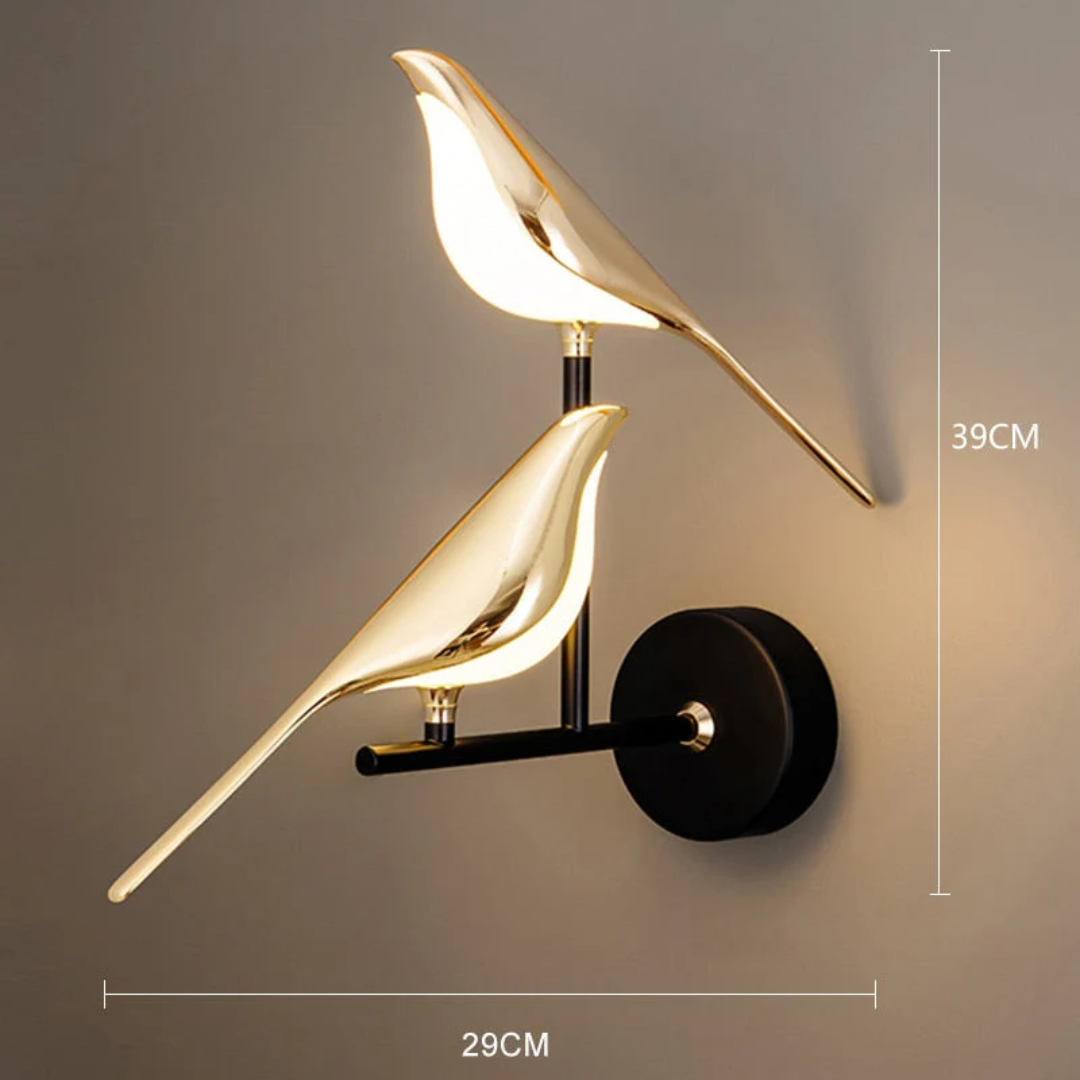 Een roterende LED wandlamp, de LuminaBird, voor een energiezuinige en moderne touch in uw slaapkamer.