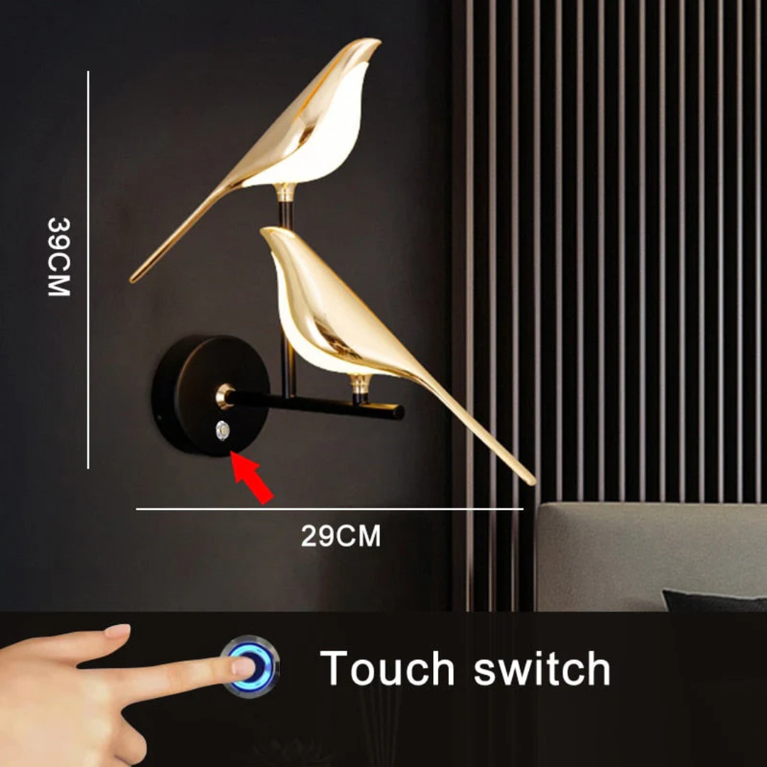 Roterende LED wandlamp LuminaBird, een energiezuinige en moderne verlichting met een prachtig design.