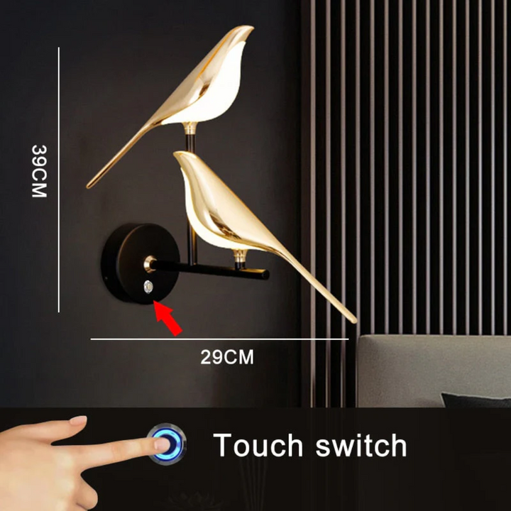 Roterende LED wandlamp LuminaBird, een energiezuinige en moderne verlichting met een prachtig design.