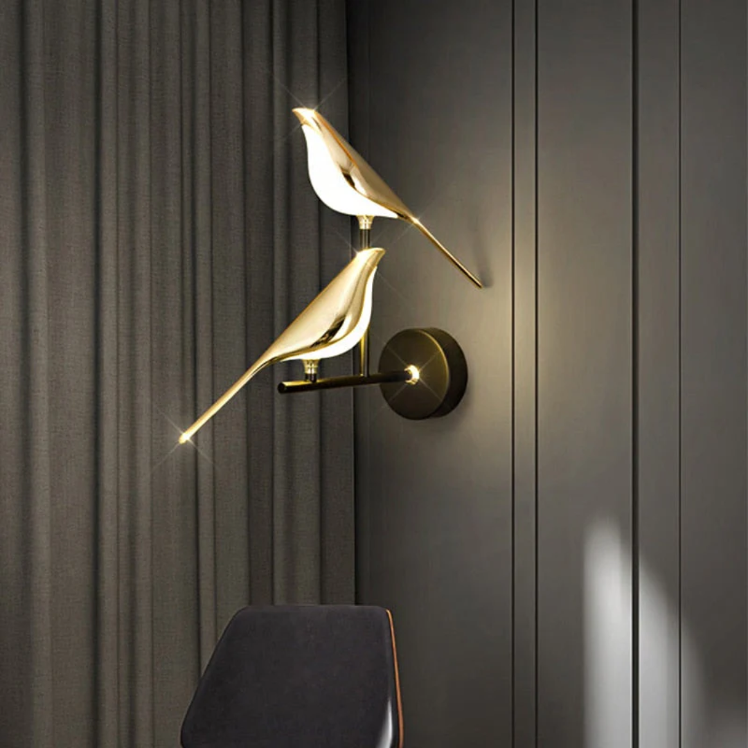 Design LuminaBird LED wandlamp, roterend en van zwart metaal, perfecte moderne binnenverlichting voor uw hal.