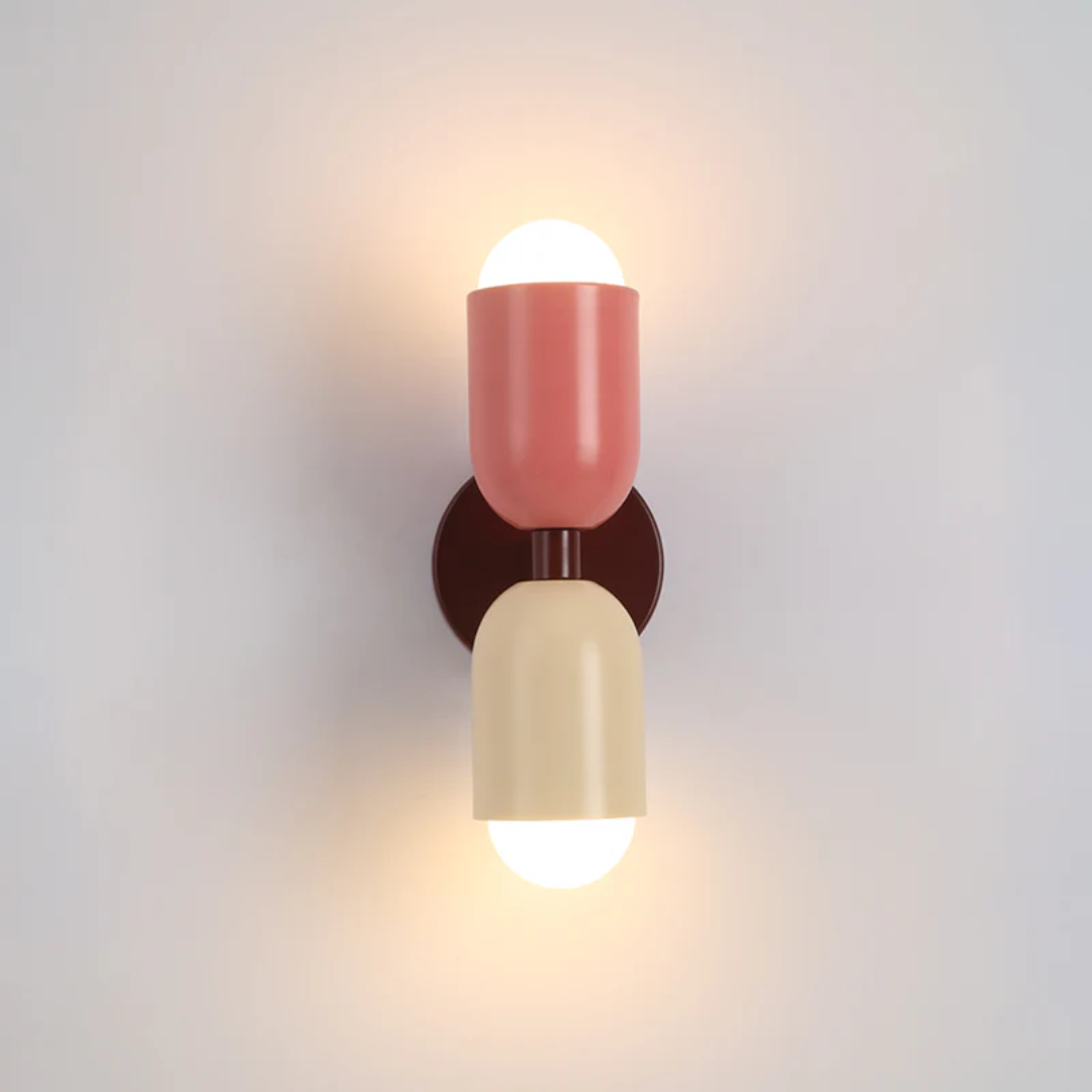 Design Colorwave LED wandlamp, dubbelzijdige verlichting. Geschikt voor woonkamer, hal of slaapkamer.