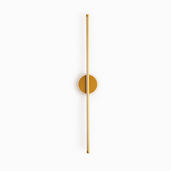 Ronde OpalEdge LED wandlamp, goud-zwart. Stijlvolle led verlichting voor een modern interieur.