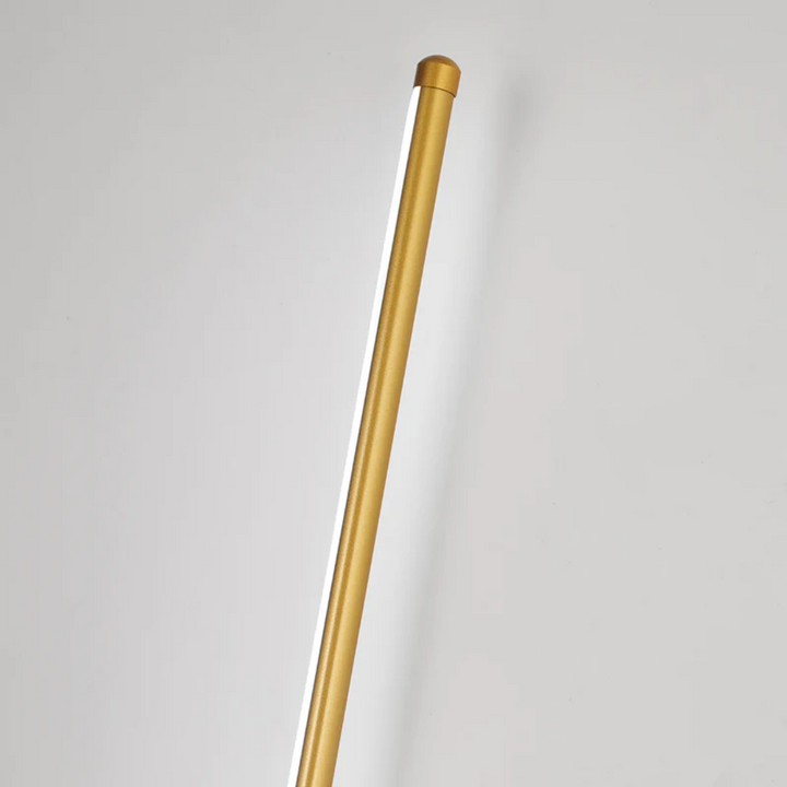 Ronde/vierkante OpalEdge LED wandlamp goud-zwart. Elegante sfeerverlichting voor badkamer of slaapkamer.