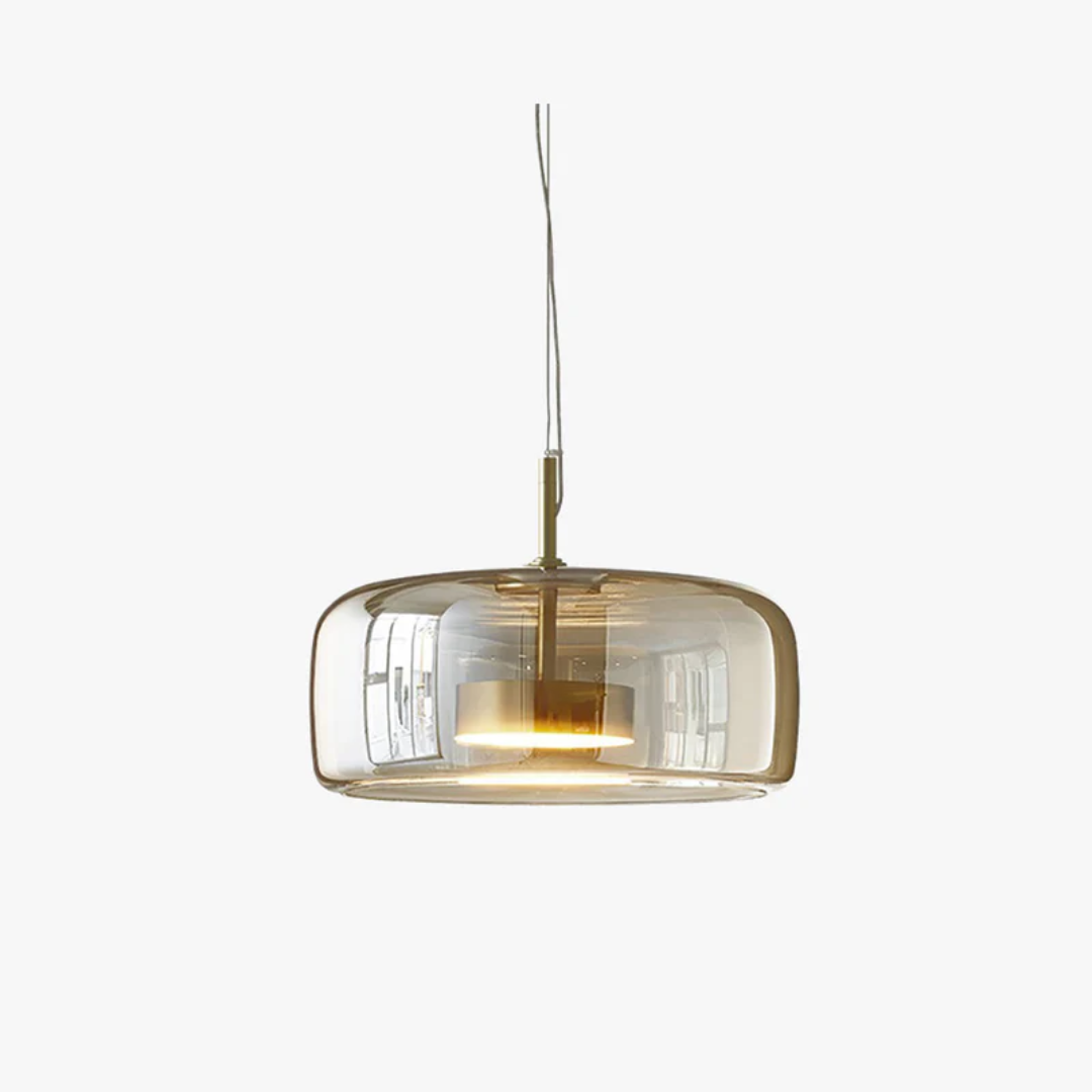 Elegante LED hanglamp in vintage stijl, geschikt voor zowel woon- als slaapkamer.
